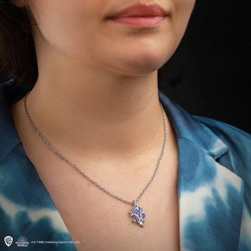 Collier Beauxbatons - Harry Potter Bleu