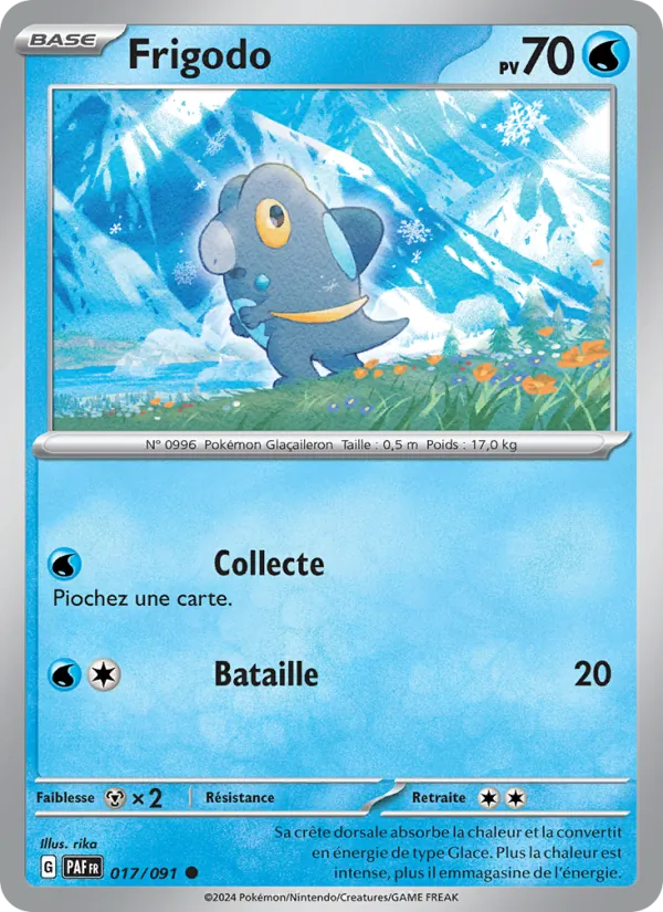 Frigodo 17/91 — EV04.5 – Destinées de Paldea — Carte Pokémon française
