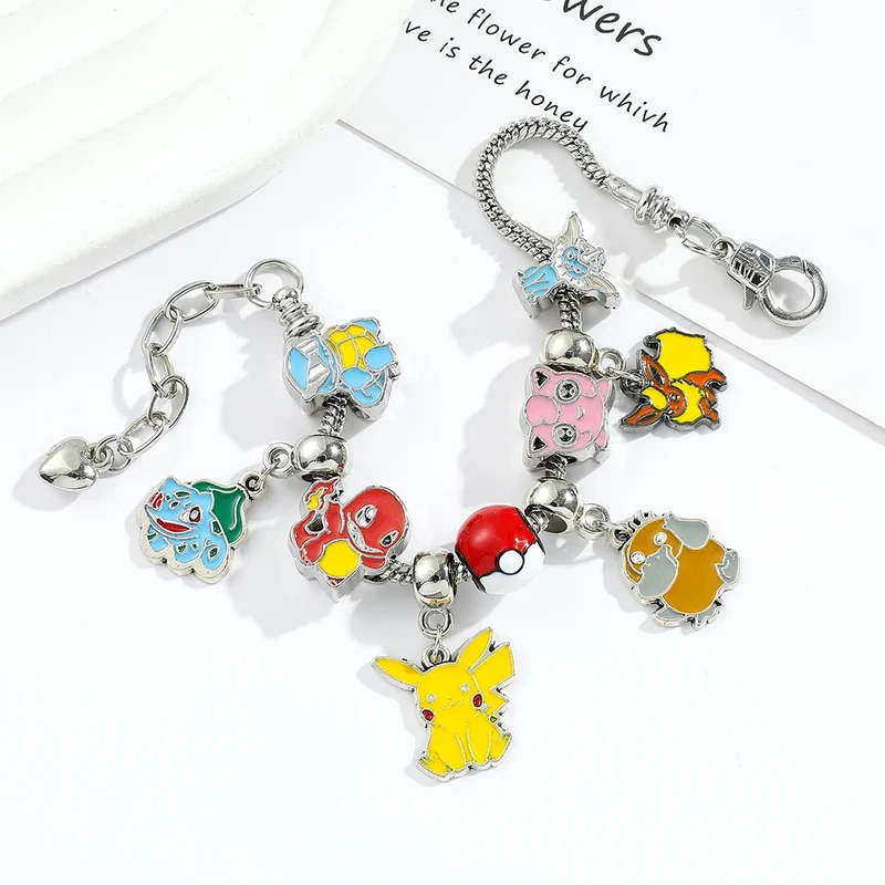 Bracelet anime Pokémon avec breloques