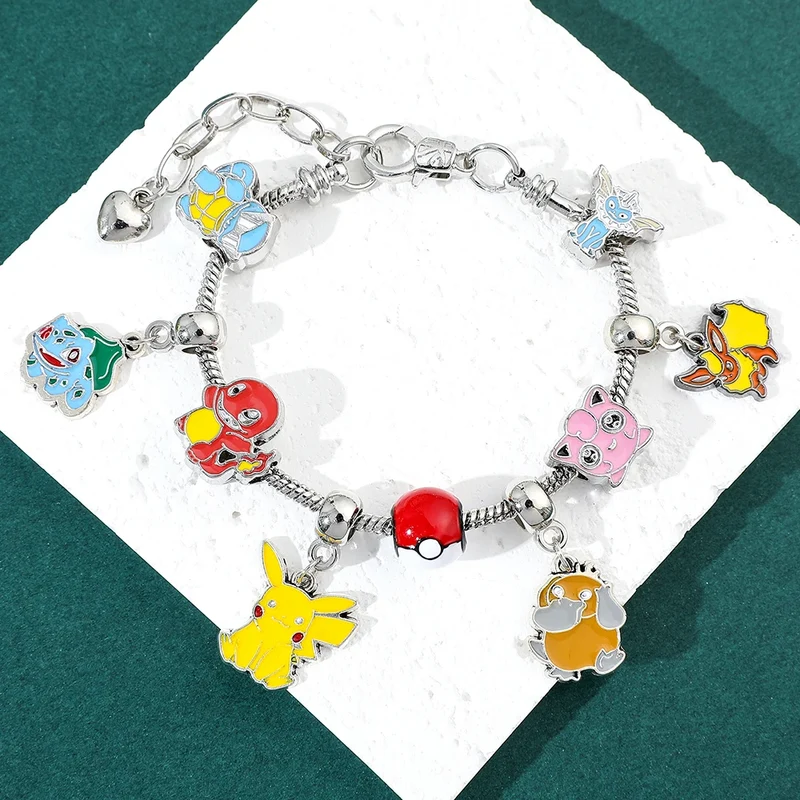 Bracelet anime Pokémon avec breloques