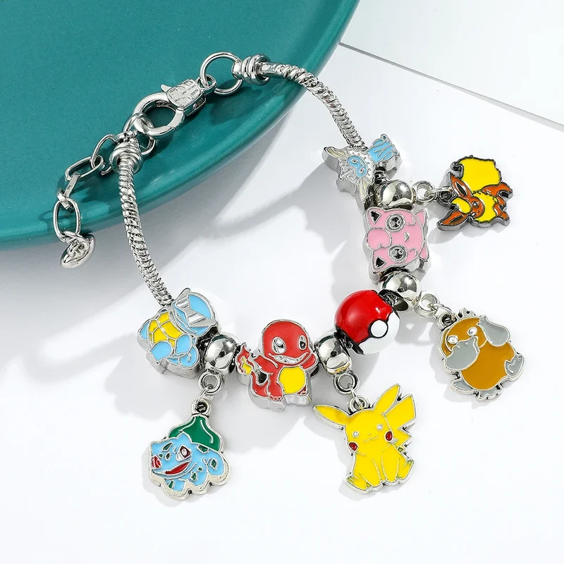 Bracelet anime Pokémon avec breloques
