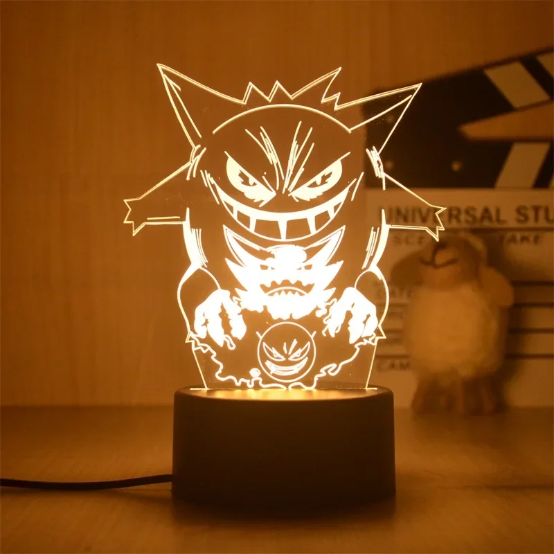 Lampes de nuit Pokemon monochromes dans de nombreux motifs