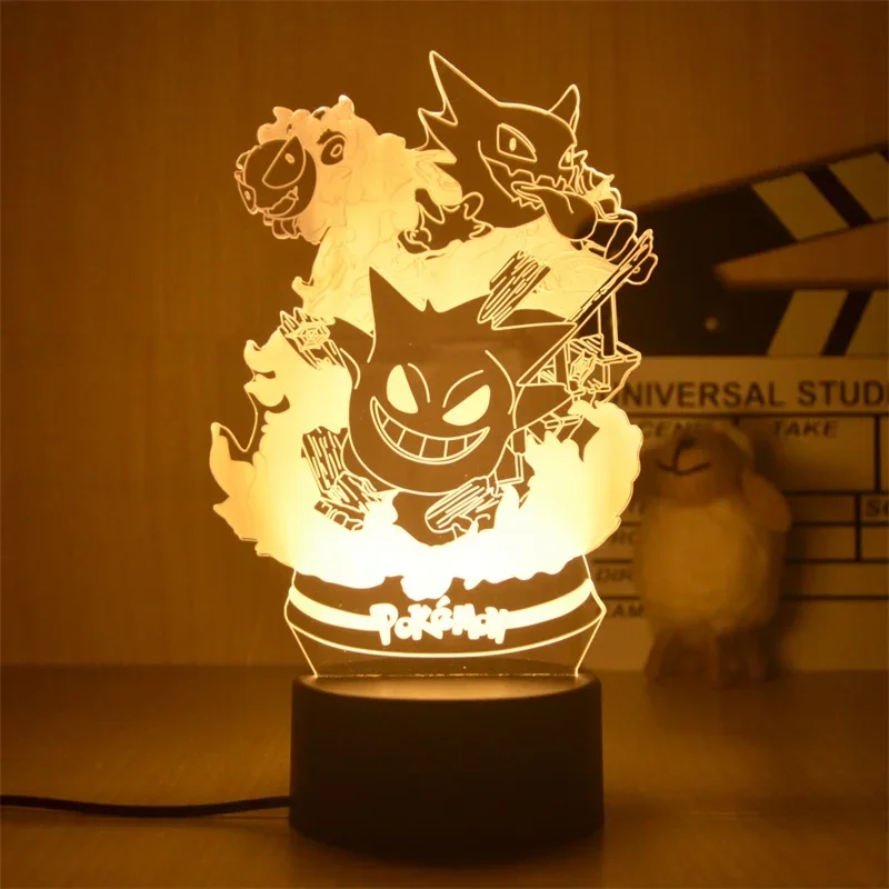 Lampes de nuit Pokemon monochromes dans de nombreux motifs
