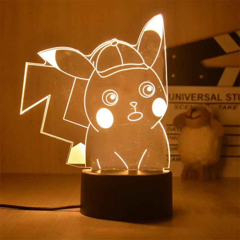 Lampes de nuit Pokemon monochromes dans de nombreux motifs
