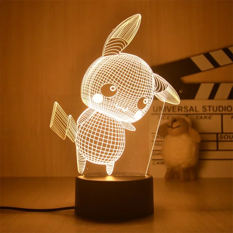 Lampes de nuit Pokemon monochromes dans de nombreux motifs