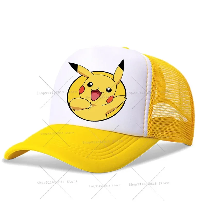Casquettes de baseball pour enfants Pokemon, chapeaux Pikachu pour l'été