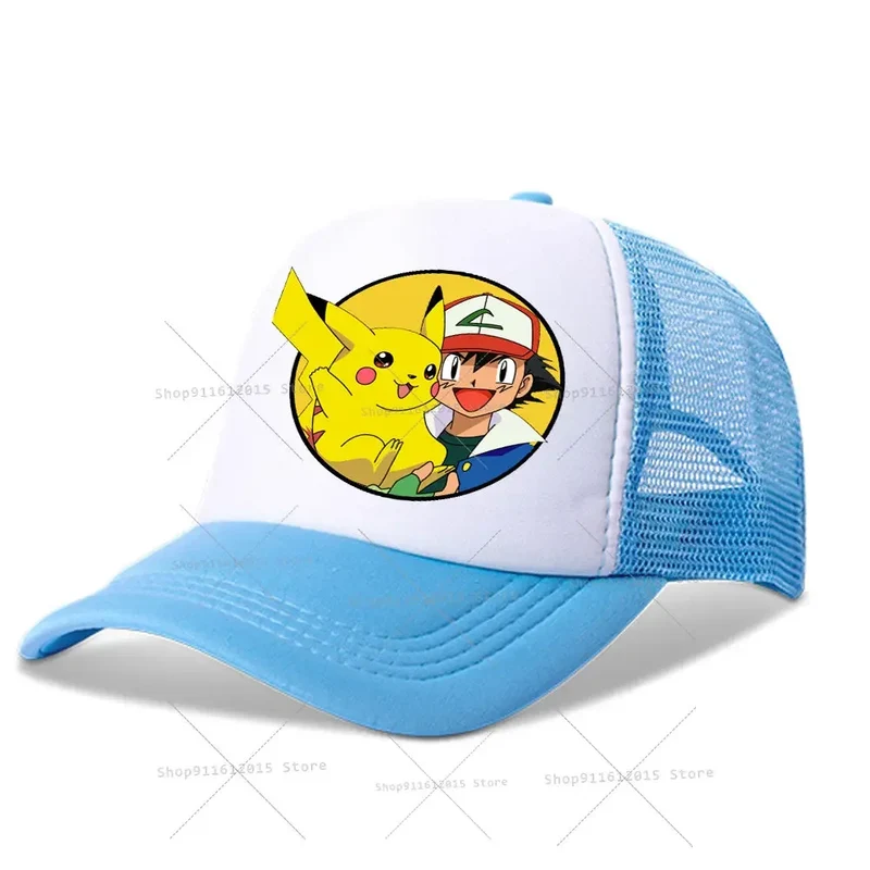 Casquettes de baseball pour enfants Pokemon, chapeaux Pikachu pour l'été