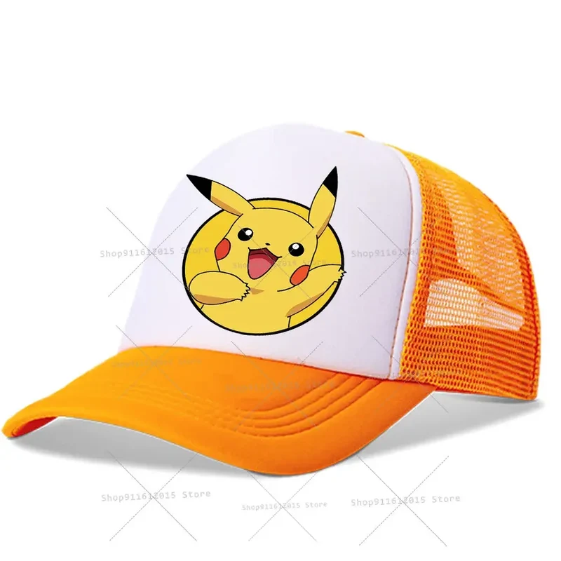 Casquettes de baseball pour enfants Pokemon, chapeaux Pikachu pour l'été