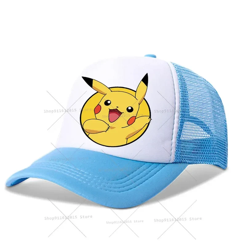 Casquettes de baseball pour enfants Pokemon, chapeaux Pikachu pour l'été