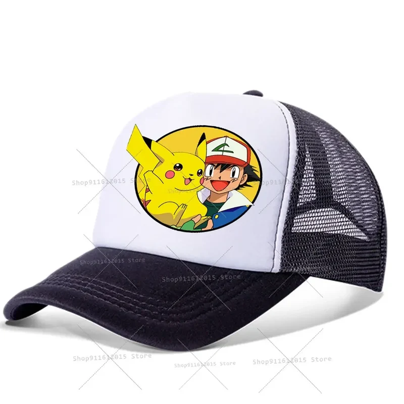 Casquettes de baseball pour enfants Pokemon, chapeaux Pikachu pour l'été