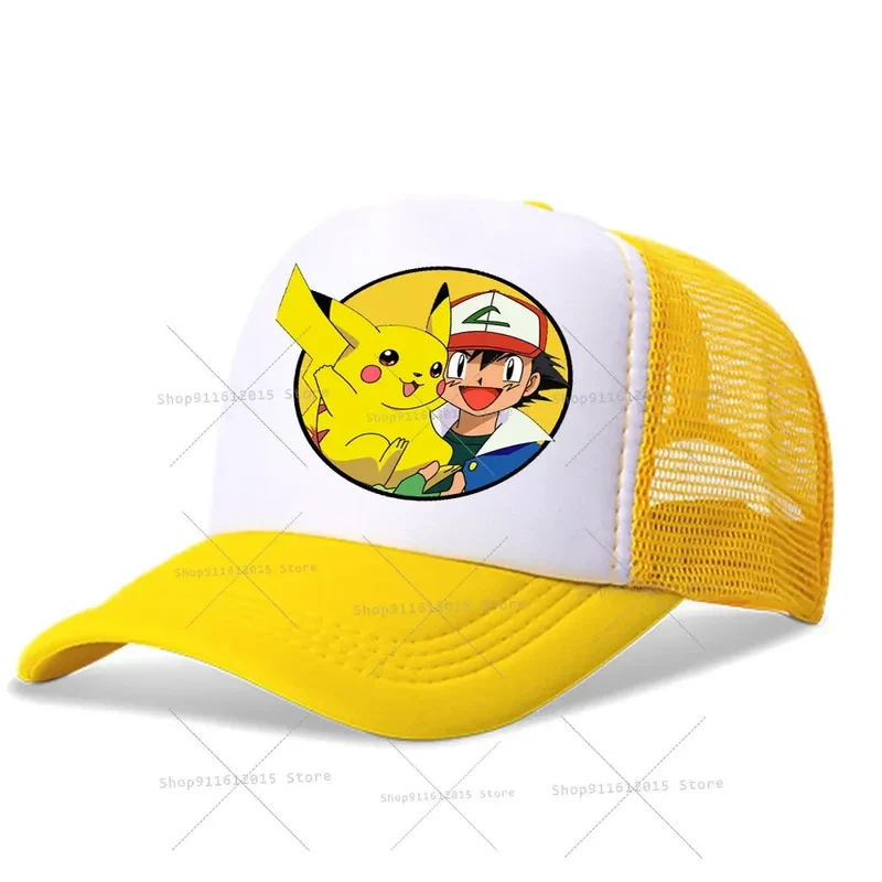 Casquettes de baseball pour enfants Pokemon, chapeaux Pikachu pour l'été