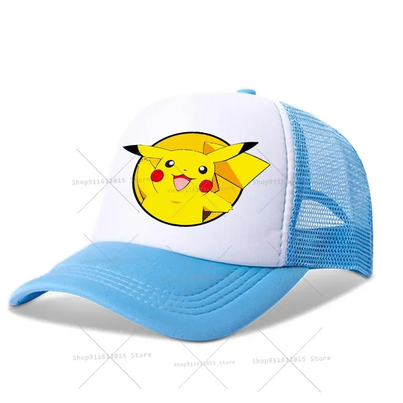 Casquettes de baseball pour enfants Pokemon, chapeaux Pikachu pour l'été