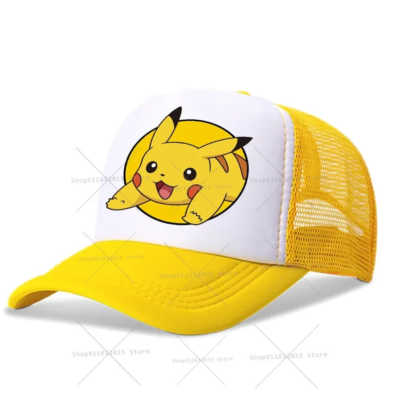 Casquettes de baseball pour enfants Pokemon, chapeaux Pikachu pour l'été