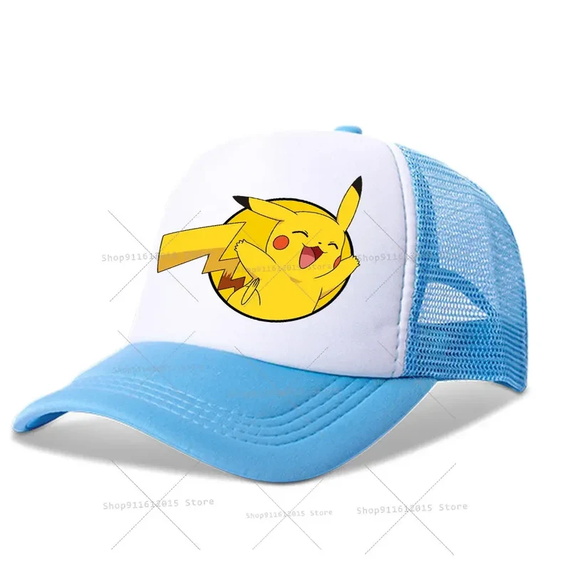 Casquettes de baseball pour enfants Pokemon, chapeaux Pikachu pour l'été