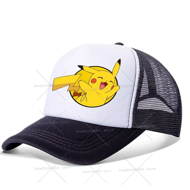 Casquettes de baseball pour enfants Pokemon, chapeaux Pikachu pour l'été