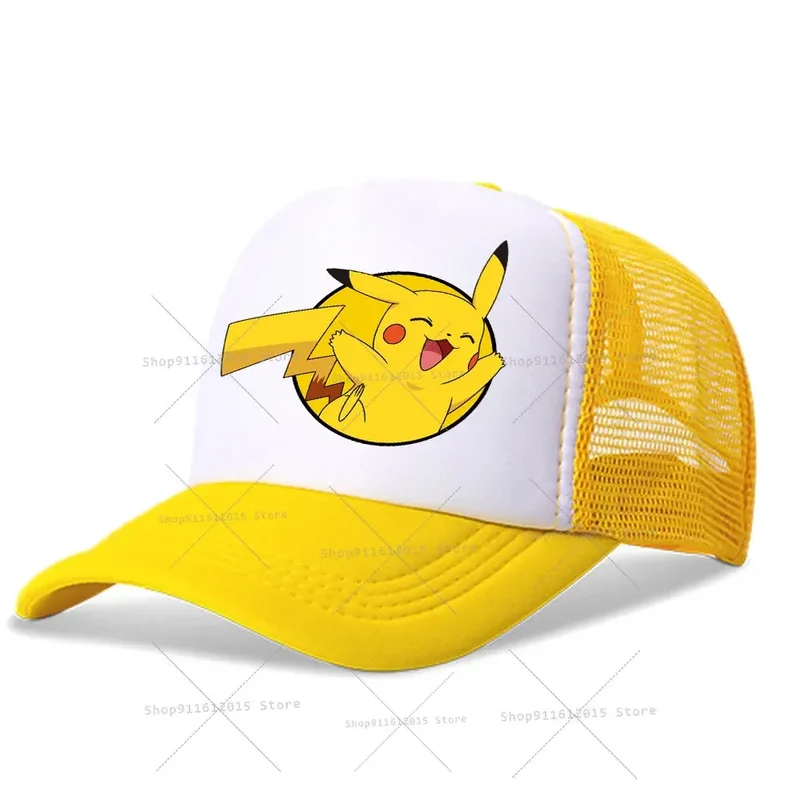 Casquettes de baseball pour enfants Pokemon, chapeaux Pikachu pour l'été