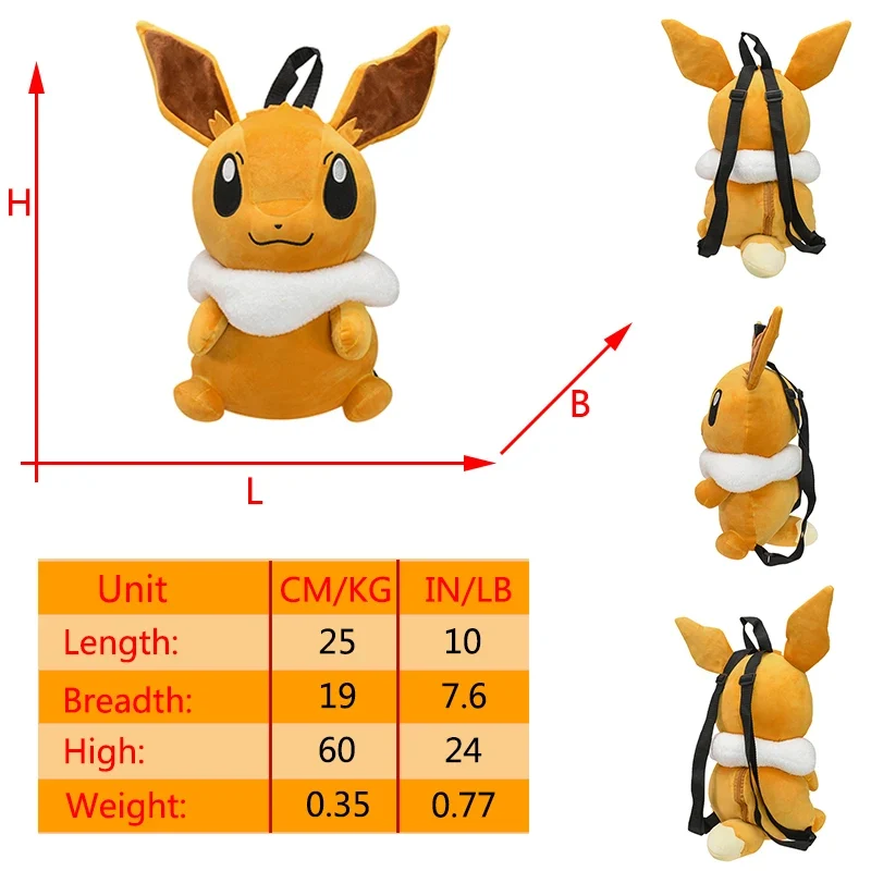 Sacs et sacs à dos en peluche aux motifs Pokémon