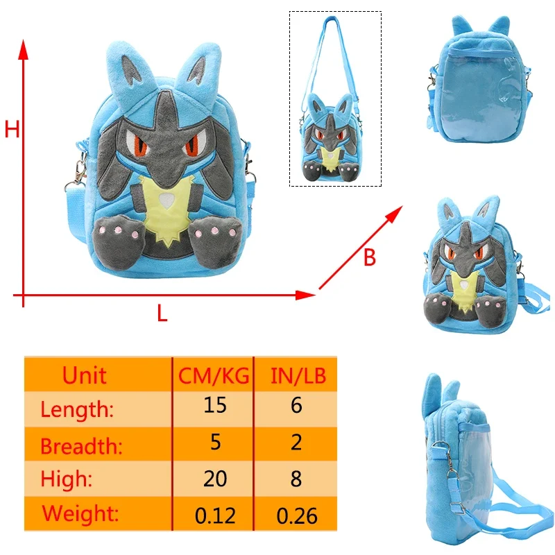 Sacs et sacs à dos en peluche aux motifs Pokémon