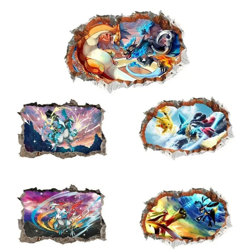 Stickers muraux Pokémon - motifs divers