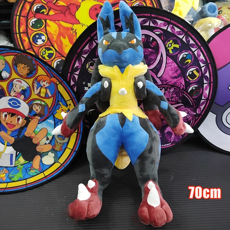Peluches Pokémon XXL Lucario, Quajutsu, Zeraora Liberlo Glaziola et autres