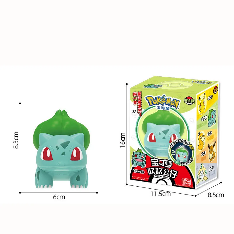 Lampes de nuit Pokémon avec différents motifs (Pikachu, Eovli, Enton, Bulbasaur, Jirachi)