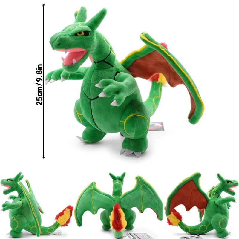 Peluche Pokémon Charizard de différentes formes, Mega Y, Mega X, irisé et bien plus encore.