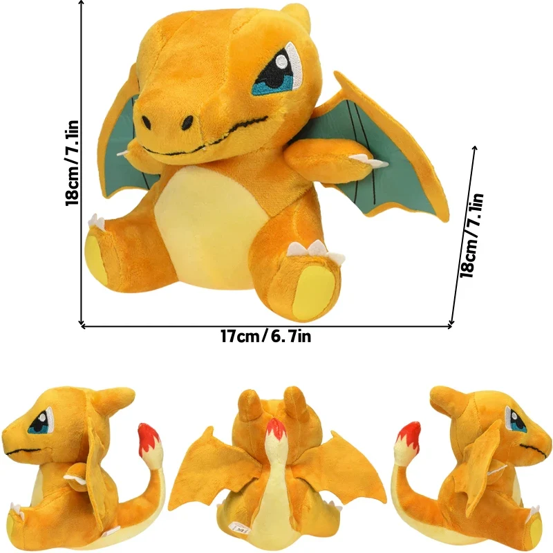 Peluche Pokémon Charizard de différentes formes, Mega Y, Mega X, irisé et bien plus encore.