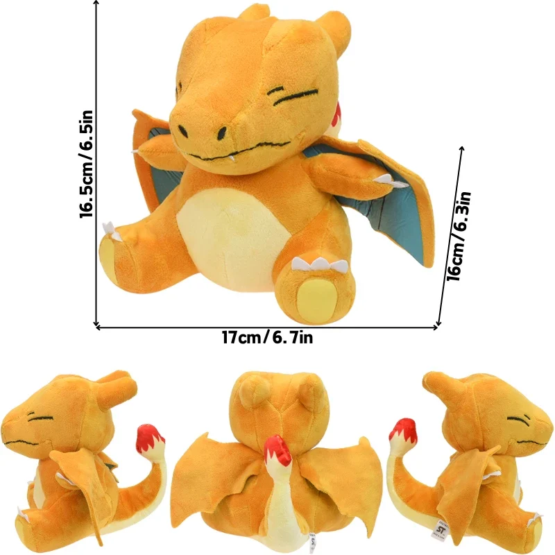 Peluche Pokémon Charizard de différentes formes, Mega Y, Mega X, irisé et bien plus encore.