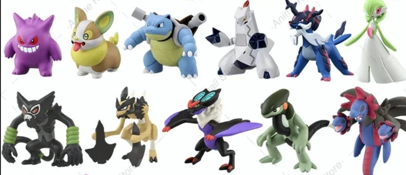 Figurines Pokémon Greninja Bulbasaur Carapuce Zoroark Léviator Gengar Armarouge Ceruledge - nombreux motifs