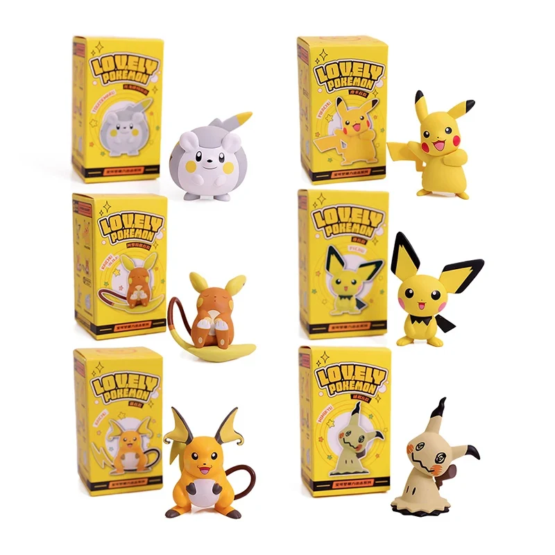 Figurines Pokemon Kawaii Pikachu Raichu Mimigma Togedemaru ou Pichu