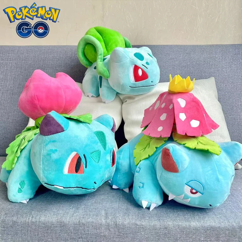 Peluches Pokémon Bulbasaur Bulbasaur, Bisaflor Venusaur ou Bisaknosp Ivysaur (env. 25 cm à 30 cm)