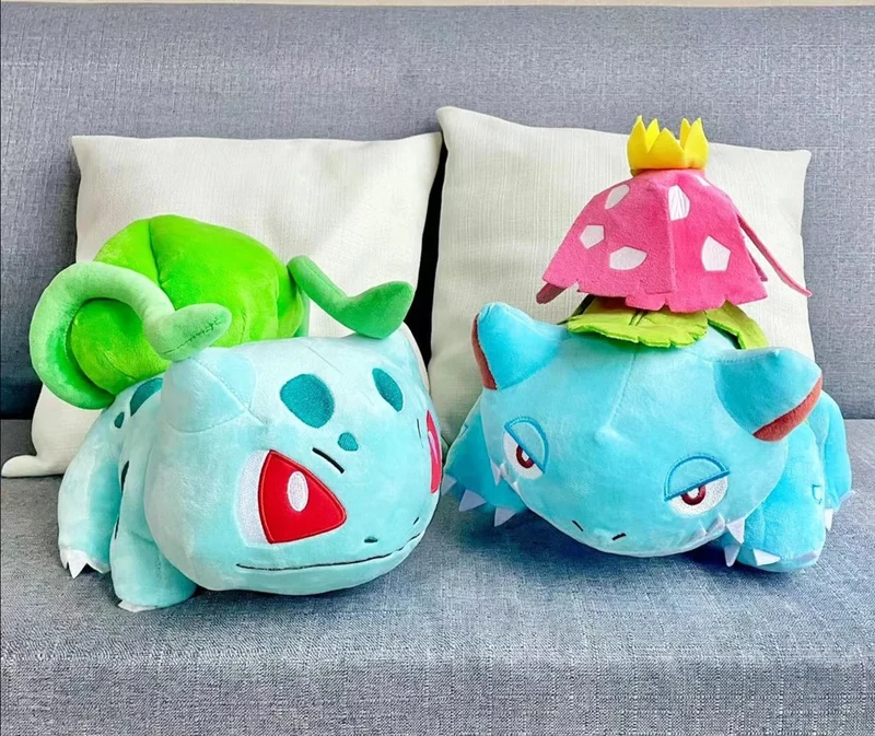 Peluches Pokémon Bulbasaur Bulbasaur, Bisaflor Venusaur ou Bisaknosp Ivysaur (env. 25 cm à 30 cm)