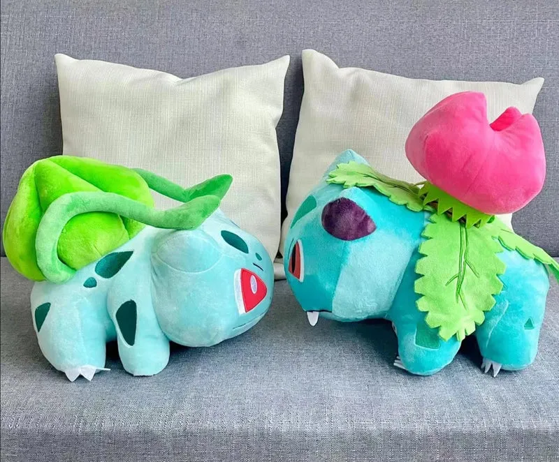 Peluches Pokémon Bulbasaur Bulbasaur, Bisaflor Venusaur ou Bisaknosp Ivysaur (env. 25 cm à 30 cm)