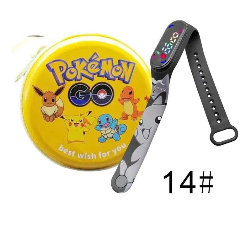 Montre numérique Pokémon Pikachu avec coffret cadeau pour enfants