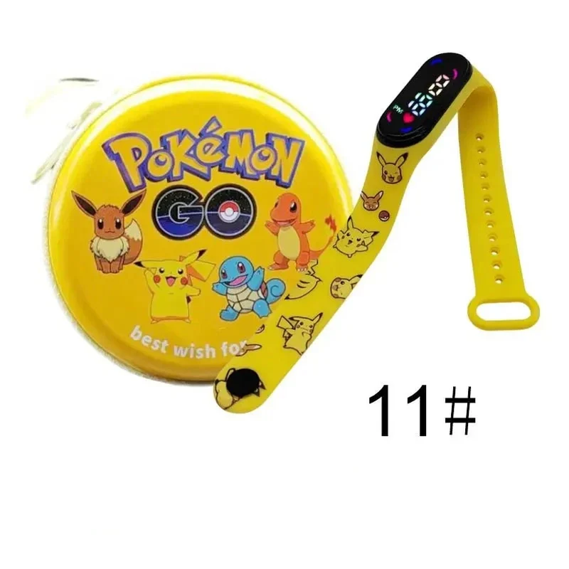 Montre numérique Pokémon Pikachu avec coffret cadeau pour enfants