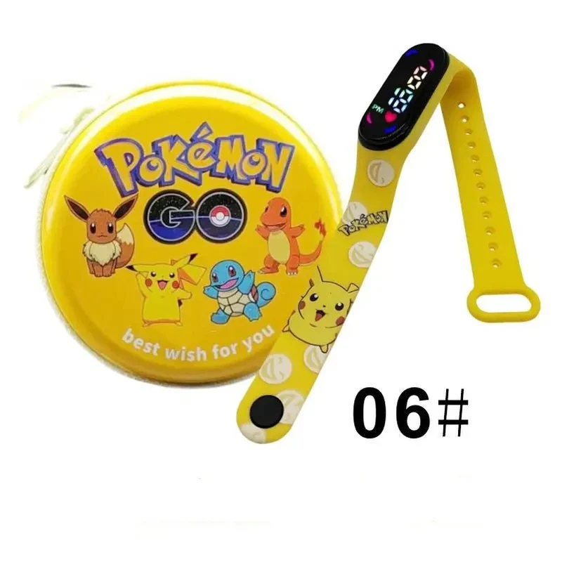 Montre numérique Pokémon Pikachu avec coffret cadeau pour enfants