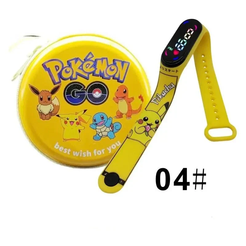 Montre numérique Pokémon Pikachu avec coffret cadeau pour enfants