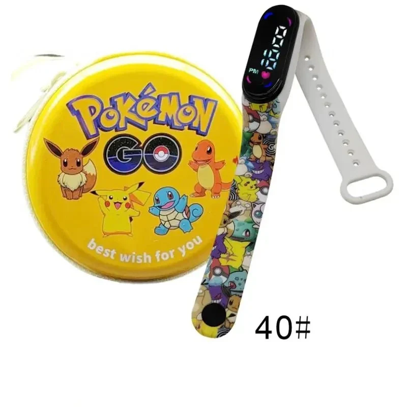 Montre numérique Pokémon Pikachu avec coffret cadeau pour enfants