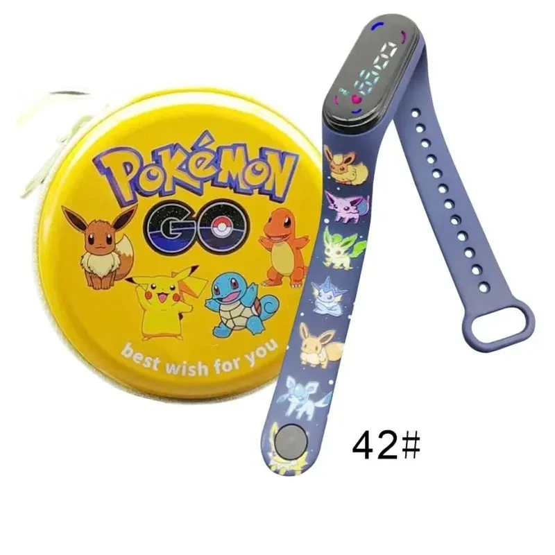Montre numérique Pokémon Pikachu avec coffret cadeau pour enfants