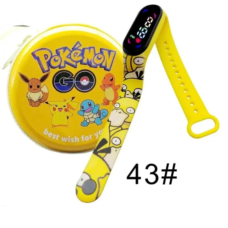 Montre numérique Pokémon Pikachu avec coffret cadeau pour enfants