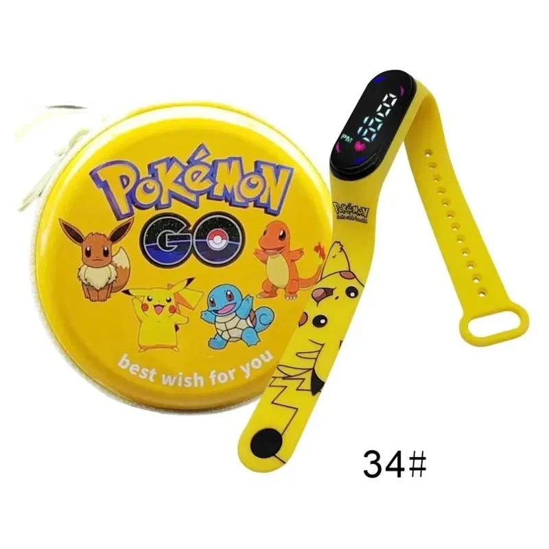 Montre numérique Pokémon Pikachu avec coffret cadeau pour enfants