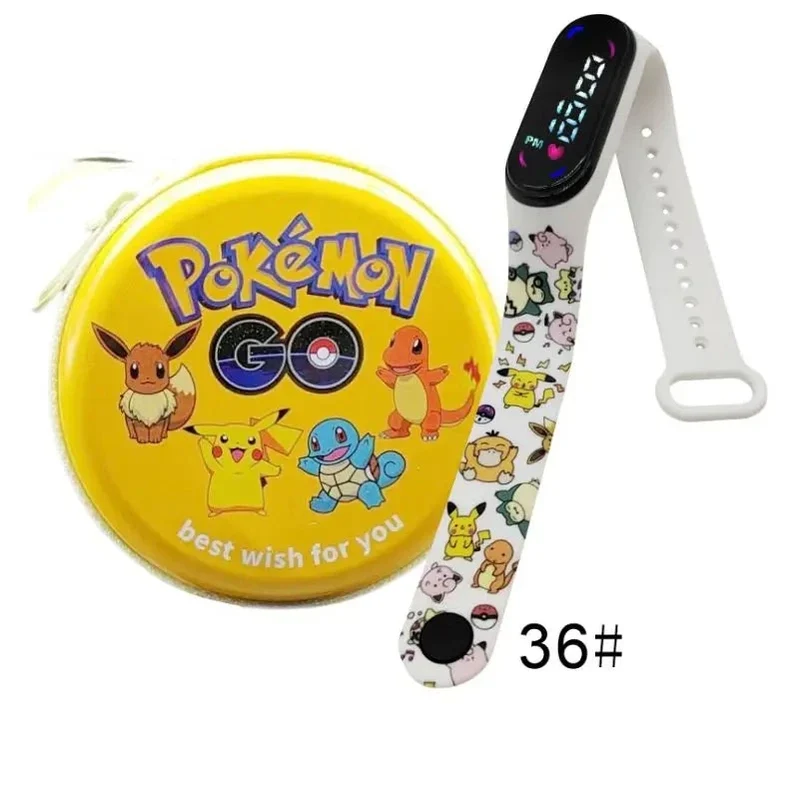Montre numérique Pokémon Pikachu avec coffret cadeau pour enfants