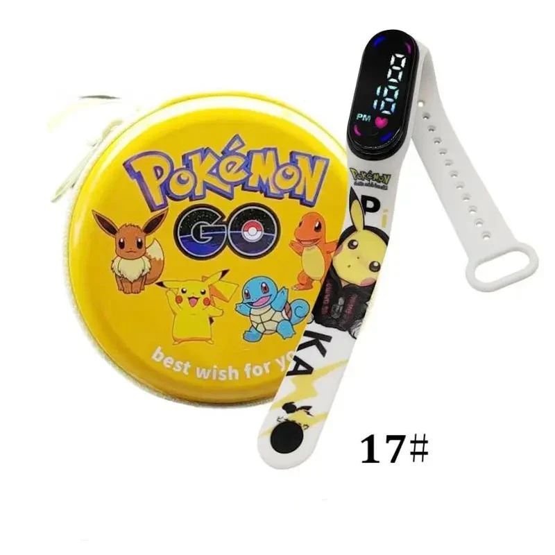 Montre numérique Pokémon Pikachu avec coffret cadeau pour enfants