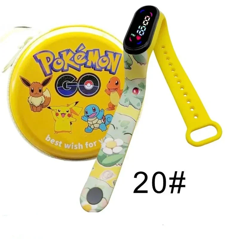 Montre numérique Pokémon Pikachu avec coffret cadeau pour enfants