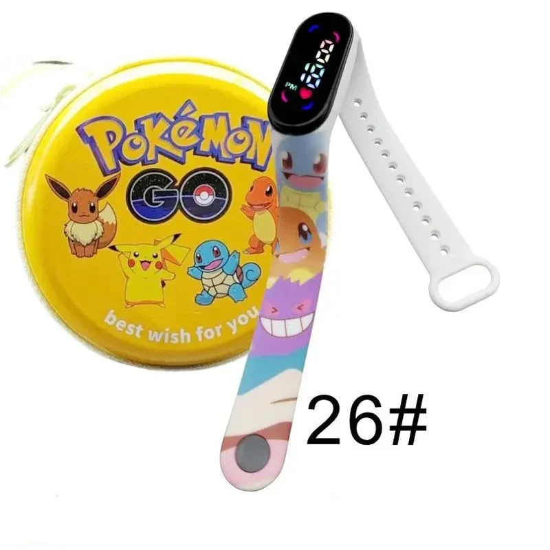 Montre numérique Pokémon Pikachu avec coffret cadeau pour enfants
