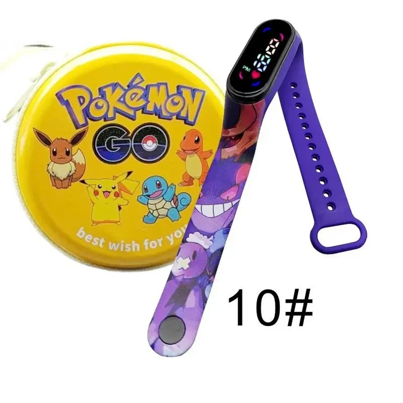 Montre numérique Pokémon Pikachu avec coffret cadeau pour enfants