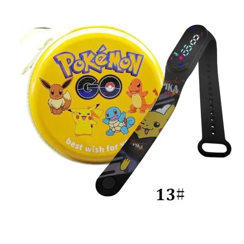 Montre numérique Pokémon Pikachu avec coffret cadeau pour enfants