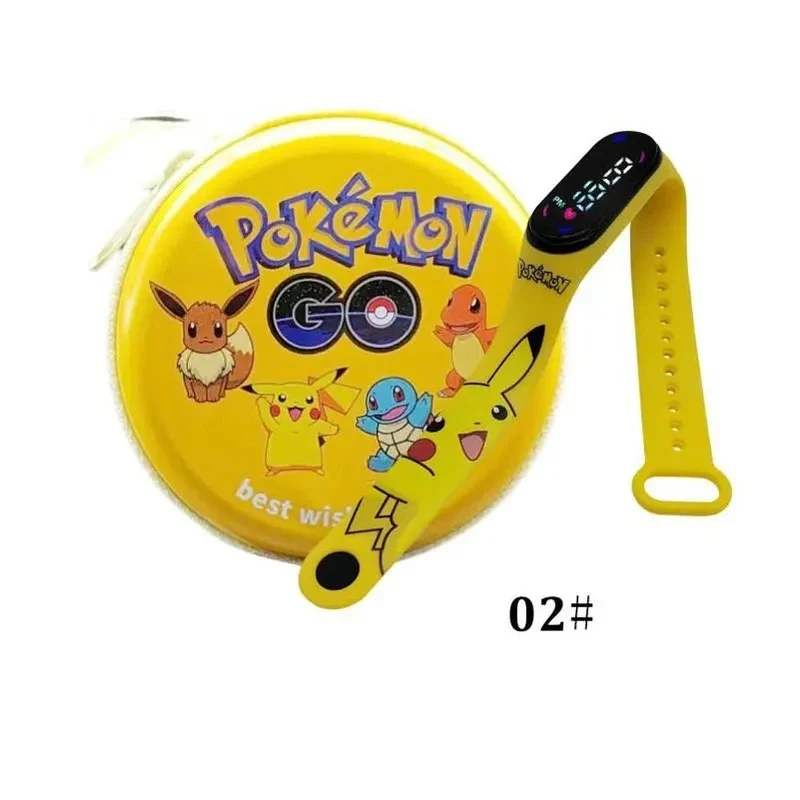Montre numérique Pokémon Pikachu avec coffret cadeau pour enfants