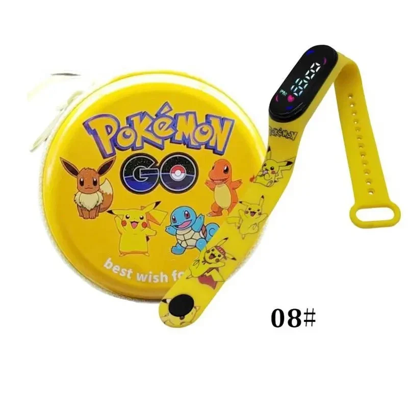 Montre numérique Pokémon Pikachu avec coffret cadeau pour enfants