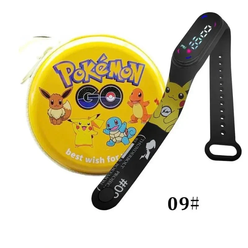 Montre numérique Pokémon Pikachu avec coffret cadeau pour enfants